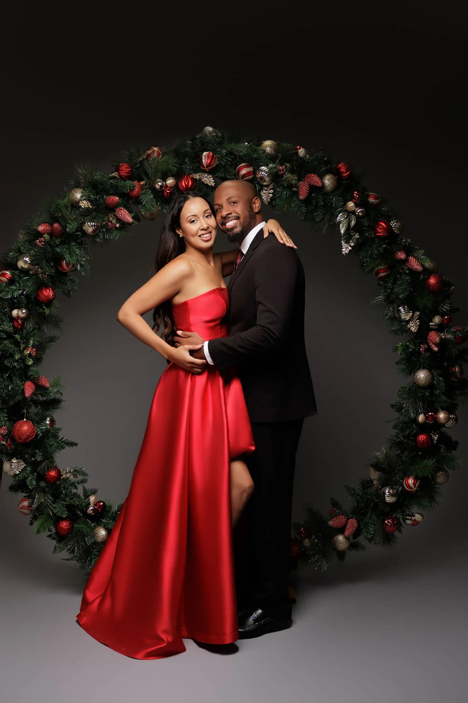 Christmas portraits from previous years — a family photographed at Natalie Vell Studio